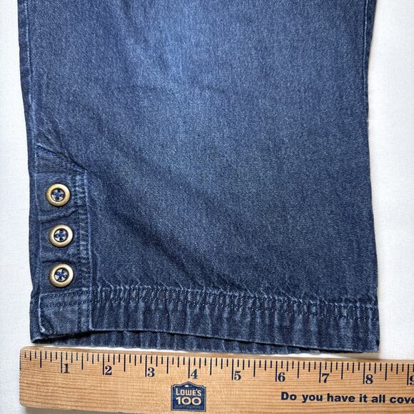Drapers & Damons Womens Plus 1X Pull On Capri Jeans Elastic Waist Stretch EUC - Picture 9 of 12